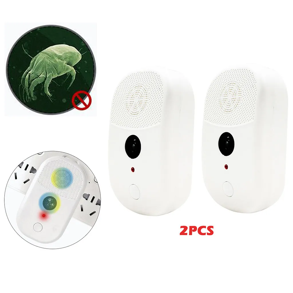 

2PCS Ultrasonic Electronic Pest Repeller Mosquito Mouse Rat Multi-function Rodent Insect Repellent Mini Insect Killer Repeller