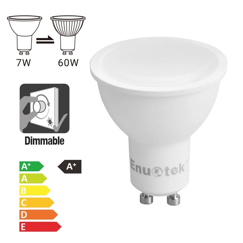 24x 7W GU10 LED Bulbs Spotlight 3500K Warm White COB Downlights Lamps 240V A++ 