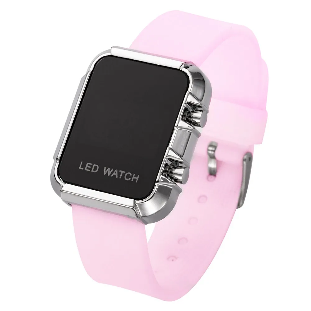 Digital Watches Baby Clock Children Montre Enfant Pink-Strap Women New-Fashion LED Student