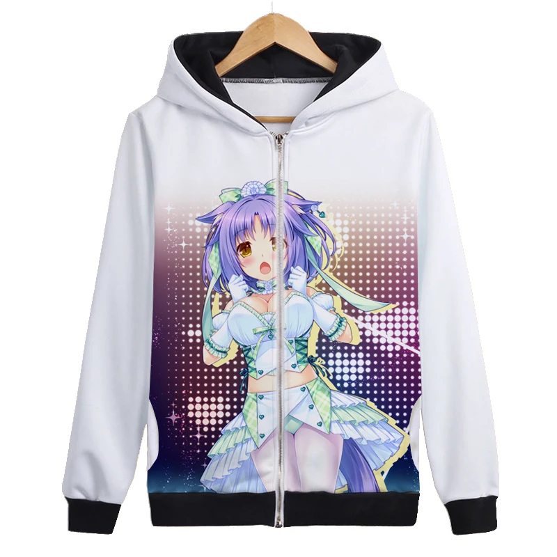 Аниме nekopara игра косплей костюм для мужчин и женщин толстовка с капюшоном пальто на молнии ежедневный карнавал Хэллоуин