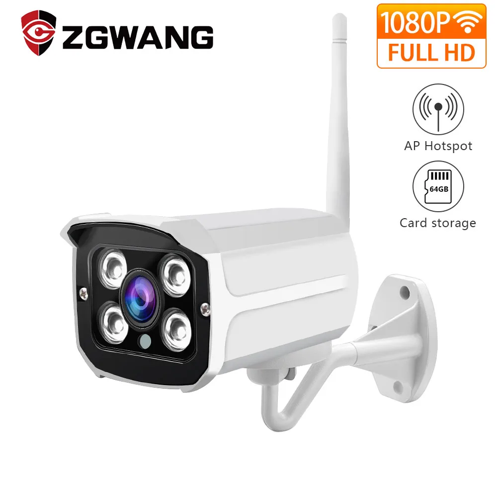 1080P IP Камера Домашняя безопасность Wi Fi пуля CCTV Наружного Наблюдения Full IP66