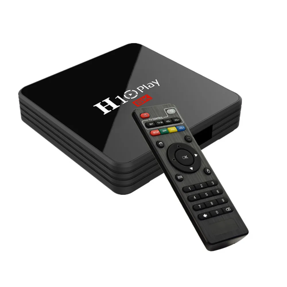 Приставка Смарт ТВ H10 Play Android 9 0 Netflix Youtube Allwinner H6 4 ядра + 64 ГБ 6K HDR 2 ГГц|ТВ-приставки и
