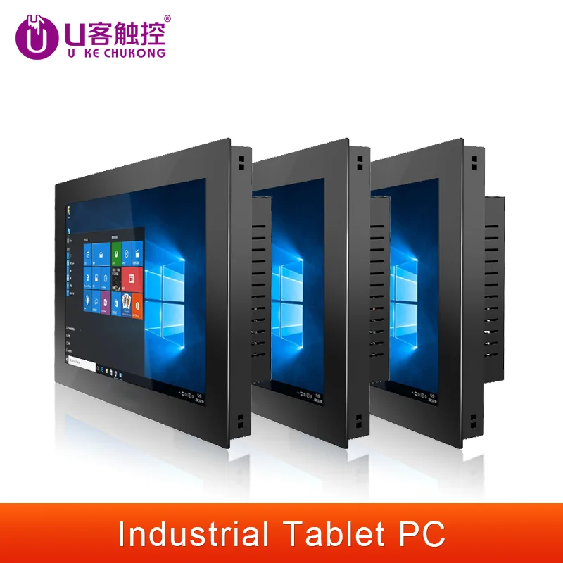 10.12.15.17.19-инчов индустриален таблетен компютър с докосване всичко-в-едно компютър с резистивен сензорен екран за Windows7/10/XP Linux J1800 i3