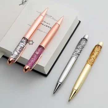 

2020 new metal ballpoint pen crystal pen office signature pen advertising gift pen student school writing stationery
