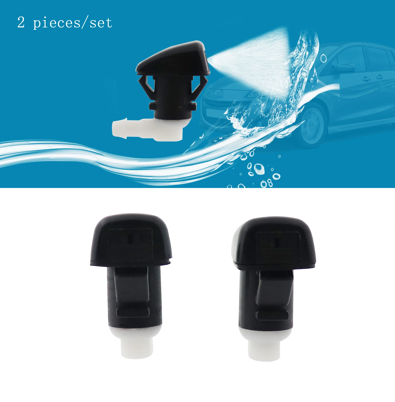 Форсунки для мытья лобового стекла 2 шт. распылители воды Chevrolet 2012-2008 Chrysler Dodge 2006-2004