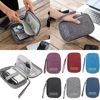 

New Electronic Accessories Cable Organizer Bag Travel USB Charger Storage Case Pouch Cationic Waterproof Digital Storage Bag