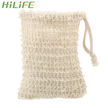 

HILIFE 1Pcs Bubble Handmade Soap Mesh Cleaning Storage Bag Cleaning Tools With Rope Natural Sisal Exfoliating Soap Bags
