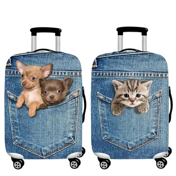 

Cute Animal 3D Pattern Travel Luggage Protection Cover 18-32 Inch Suitcase Elastic Case Covers Trolley Dust Cover