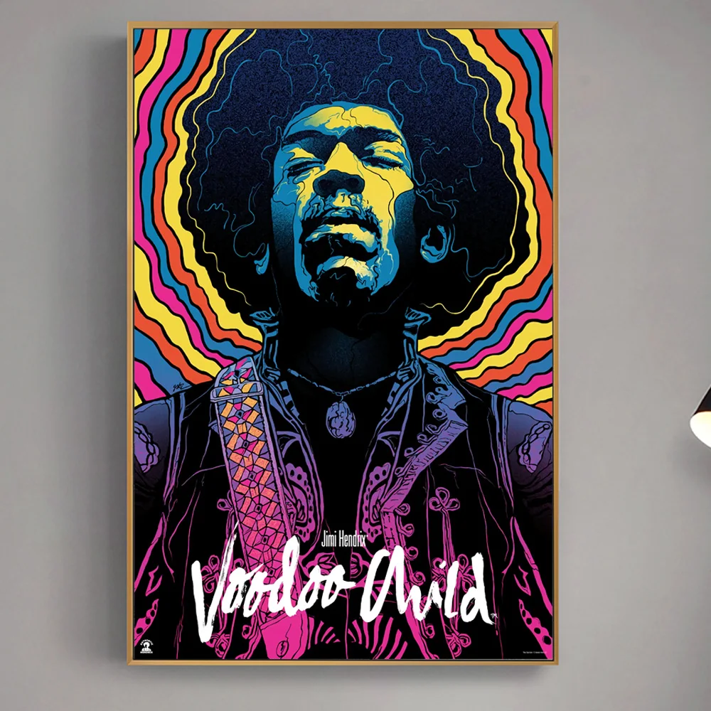 Rock And Roll Super Star Hendrix Music Poster Prints Picture Graffiti Wall Art Canvas Painting For Living Room Decoration | Дом и сад