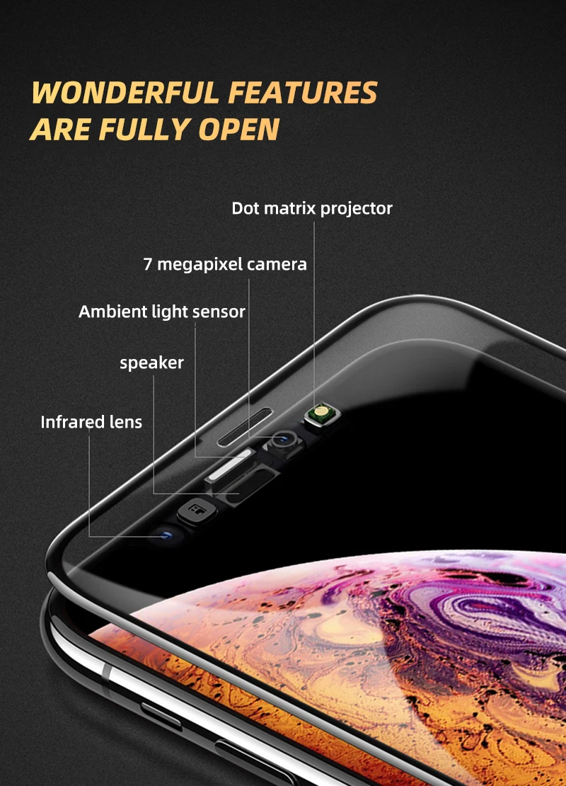 550D изогнутое полное покрытие Защитное стекло для iPhone 7 8 6S Plus закаленное защитное стекло для экрана iPhone 11 Pro X XR XS Max пленка