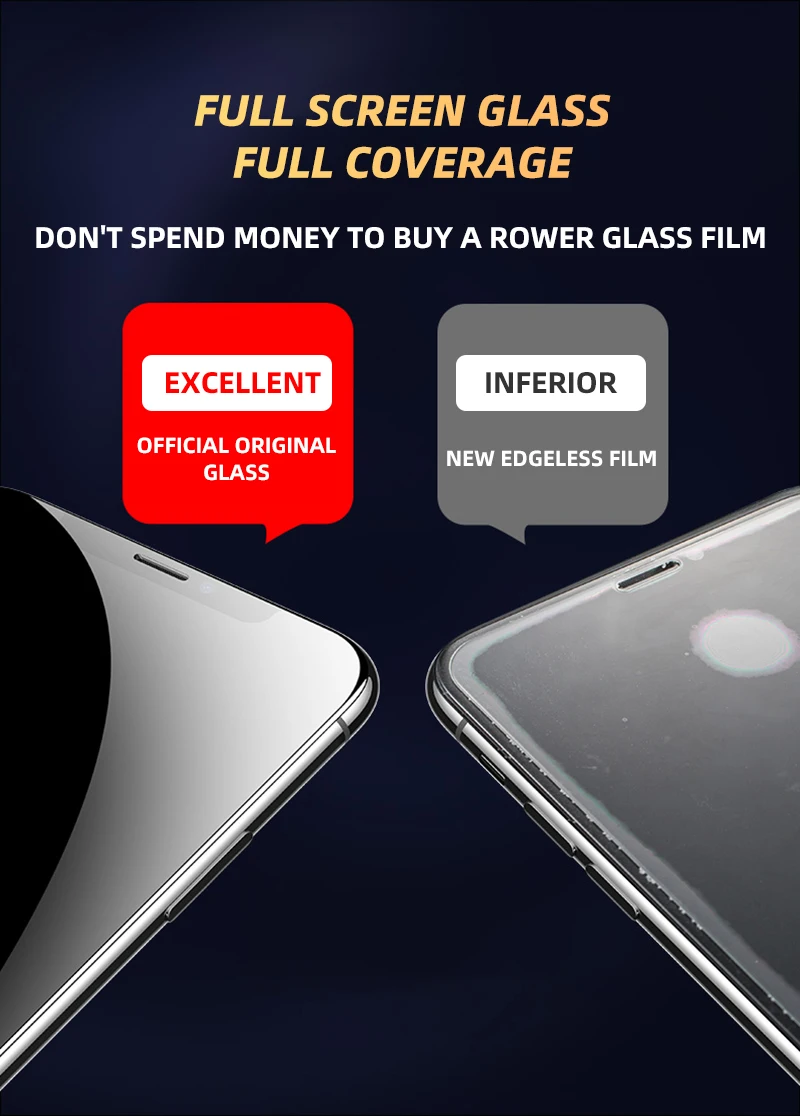 550D изогнутое полное покрытие Защитное стекло для iPhone 7 8 6S Plus закаленное защитное стекло для экрана iPhone 11 Pro X XR XS Max пленка