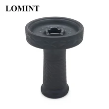 LOMINT черные керамические чаши для кальяна большого размера табак для кальяна аксессуары для чаши с втулкой Прямая поставка LM-279