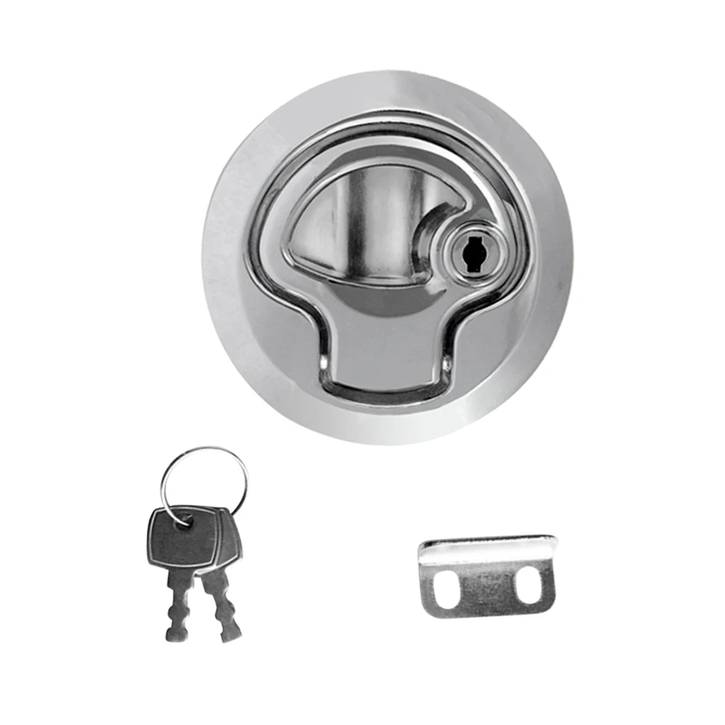 Stainless Steel Boat Anti-Rattle Latch + Zinc Alloy Chrome Lock Slam Latch