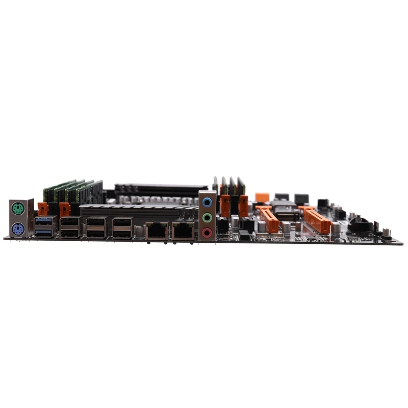 Комплект материнской платы X79 LGA2011 с двумя процессорами Intel E5 2689 4x8 ГБ 32 1600 МГц DDR3 ECC
