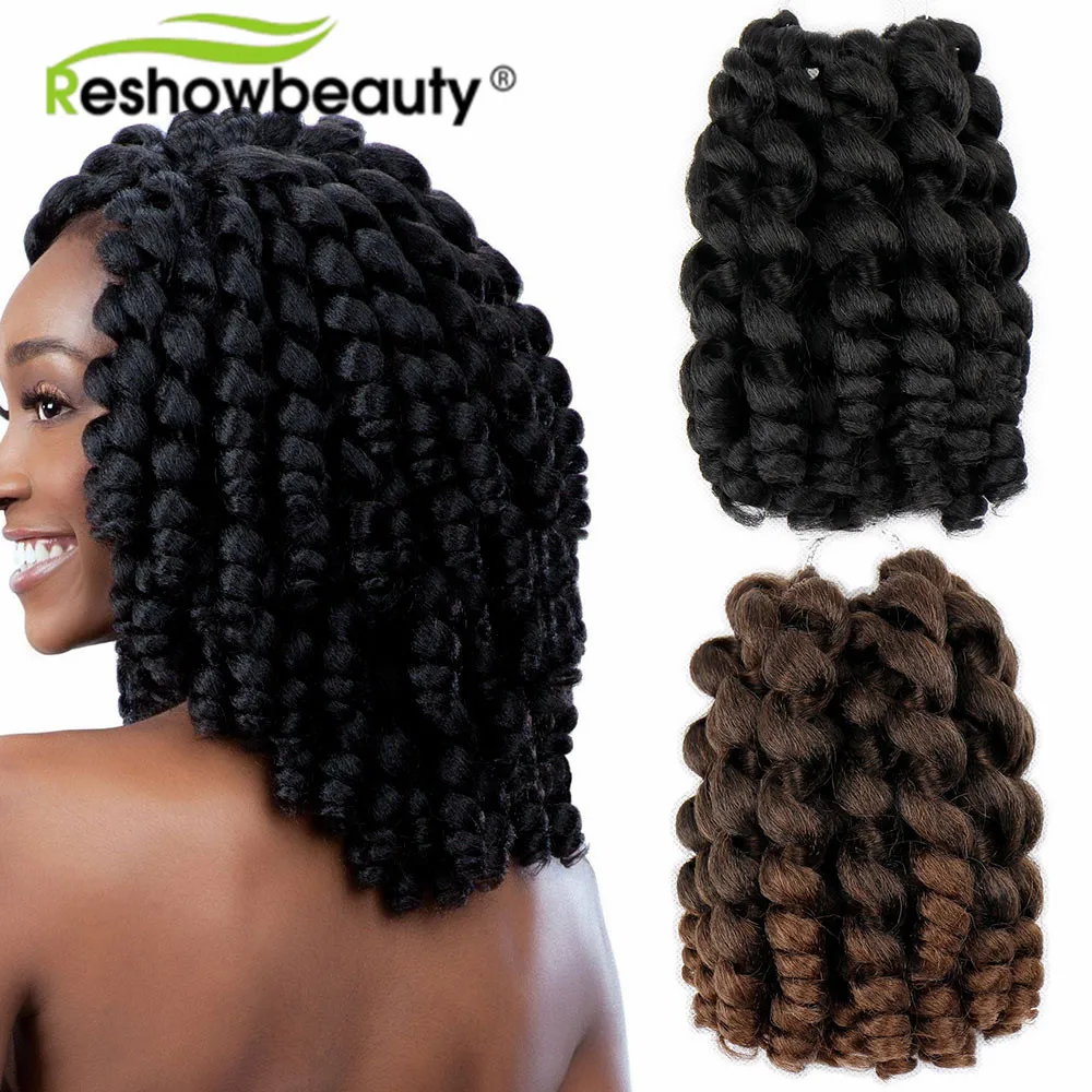 Jumpy Wand Curl Косы для наращивания волос Jamaican Bounce 80g вязание крючком 20 корней/упаковка| |