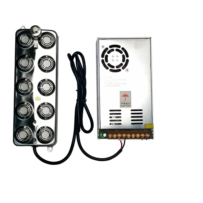 DC 48V New Ultrasonic Atomizer Industrial Humidifier Fog Machine Parts 5Kg/H Ultrasonic Mist Maker Fogger 10 Head With Power