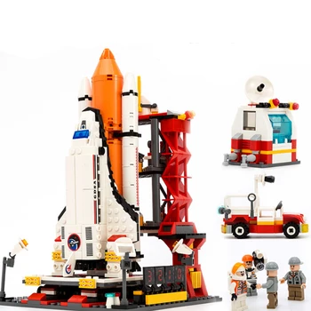 

GUDI 8815 679Pcs Compatible Lepining City Spaceport Space The Shuttle Launch Center Bricks Building Block Toys For Children