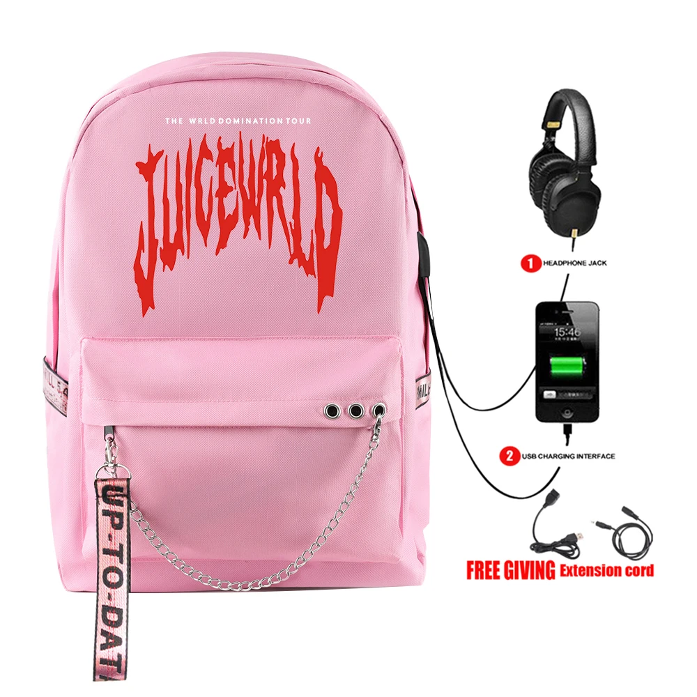 USB рюкзак Juice Wrld рюкзак хип-хоп модный Звездный рюкзак небо унисекс школьная сумка Многофункциональный водонепроницаемый рюкзак для путешествий