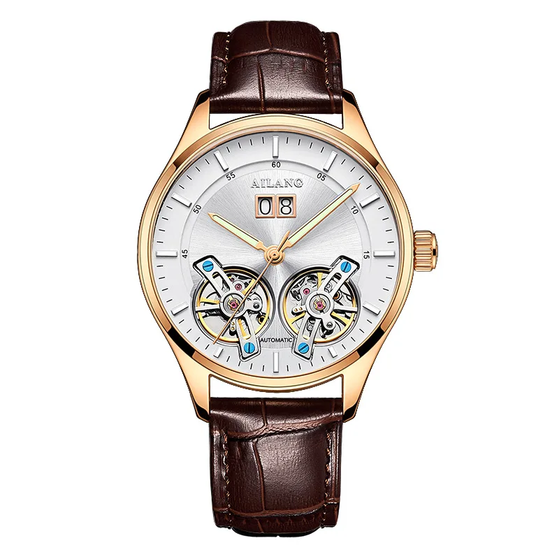 Мужские часы AILANG Мужские часы лучший бренд класса люкс автоматические механические Спортивные часы для мужчин Tourbillon часы для мужчин - Цвет: 2