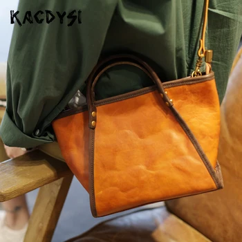 

Real Leather Original Fashion Famous Brand Ladies Tote Shoulder Purse Quality Handbags Girls Messenger Bag Simple Crossbody Bags