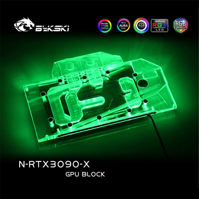 GeForce 大きから RTX 3090 メーカー不明 ジャンク bykski本格水冷