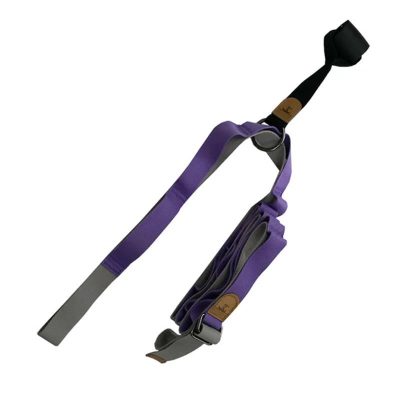 

Door Flexibility Stretching Leg Stretcher Strap For Ballet Cheer Dance Gymnastics Trainer Yoga Flexibility Leg Stretch Belt Purp