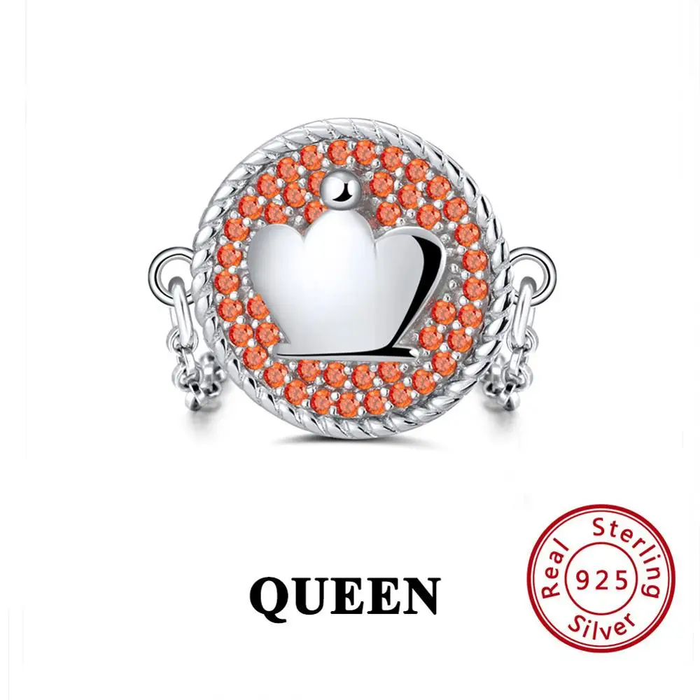 SR109 ORSA JEWELS, одноцветное, 925 пробы, серебряное, для женщин, шахматы, тематические кольца, AAA кубический циркон, модная, круглая цепочка, кольцо на палец, ювелирное изделие SR108 - Цвет камня: SR109