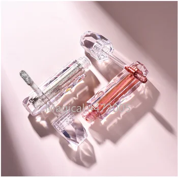 

1/2/5pcs 2ml Clear Lip Gloss Wand Tube Empty Packaging DIY Diamond Lip Gloss Bottle Cosmetic Lipgloss Container Transparent