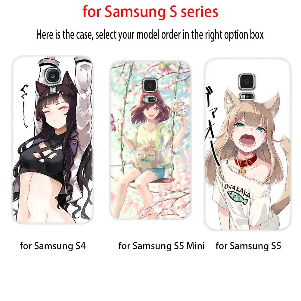 Мягкий силиконовый чехол для Samsung S30 S20 S11 S10 S9 S8 Plus lite 11e 10e Uitra S7Edge японская девушка