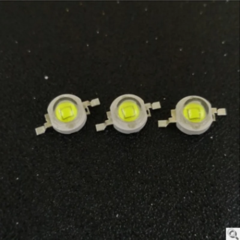 10pcs led lamp beads 1W lamp beads 1W3W5W  power lamp beads car lights flashlight miner's lamp vertical white light spotlight