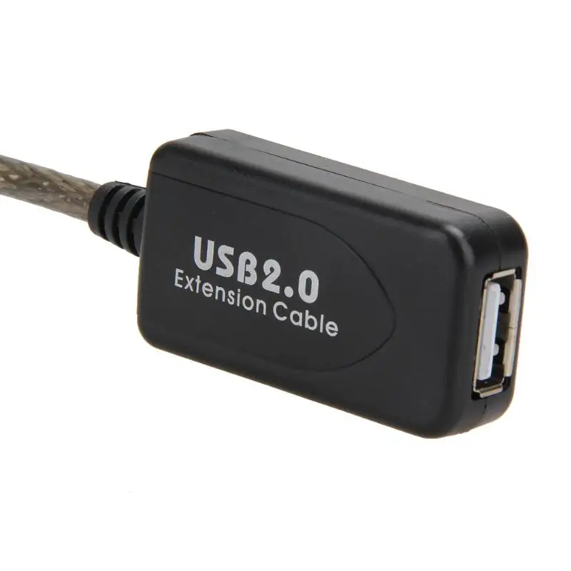 USB 2,0 5 м/10 м/15 м/20 м USB удлинитель для женщин Удлинительный кабель высокоскоростной провод адаптер для передачи данных