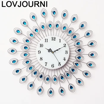 

Casa Grande Taille Zegar Digital Murale De Decorativo Shabby Chic Home Decor Klok Saat Reloj Pared Horloge Mural Wall Clock