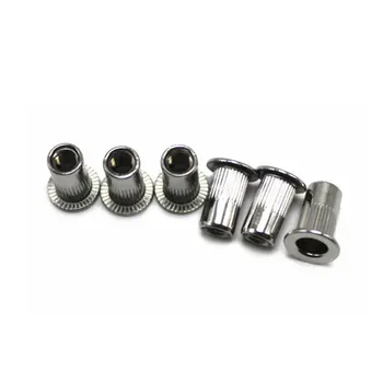 

304 stainless steel rivet nut rivet nut pull cap carbon steel flat head vertical stripe rivet nut m3-m12