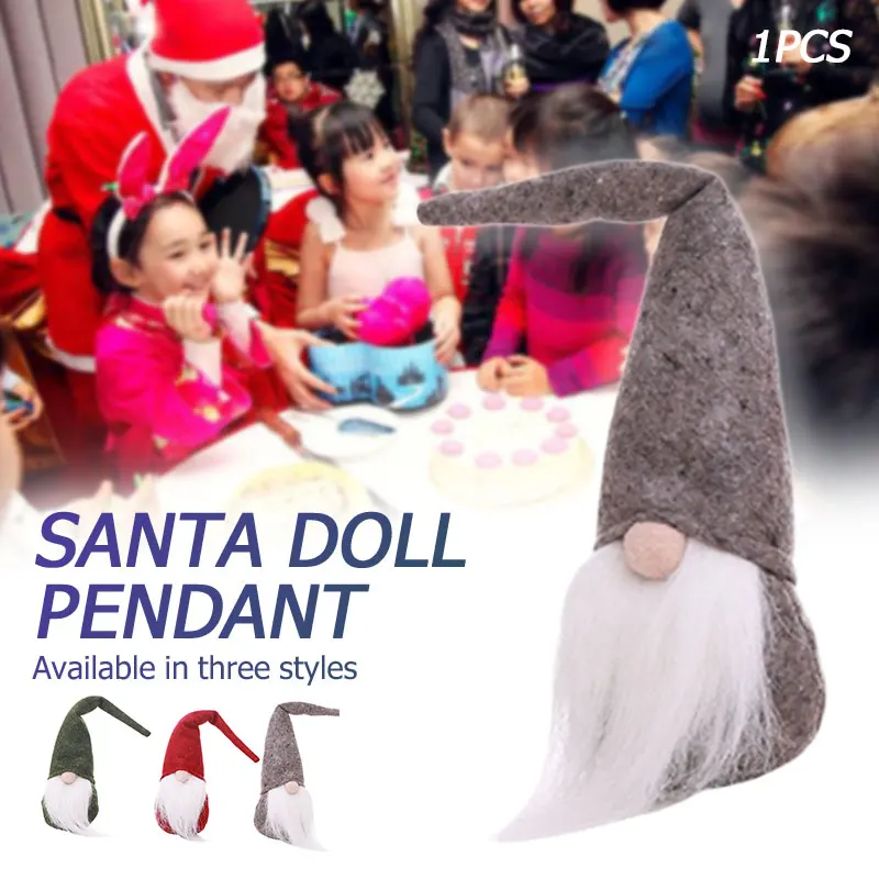 Elf Santa Decoration Christmas Beautiful Cartoon Cloth Art Xmas Toy Goods Santa Claus Doll Dinner Supplies Home Party Gift