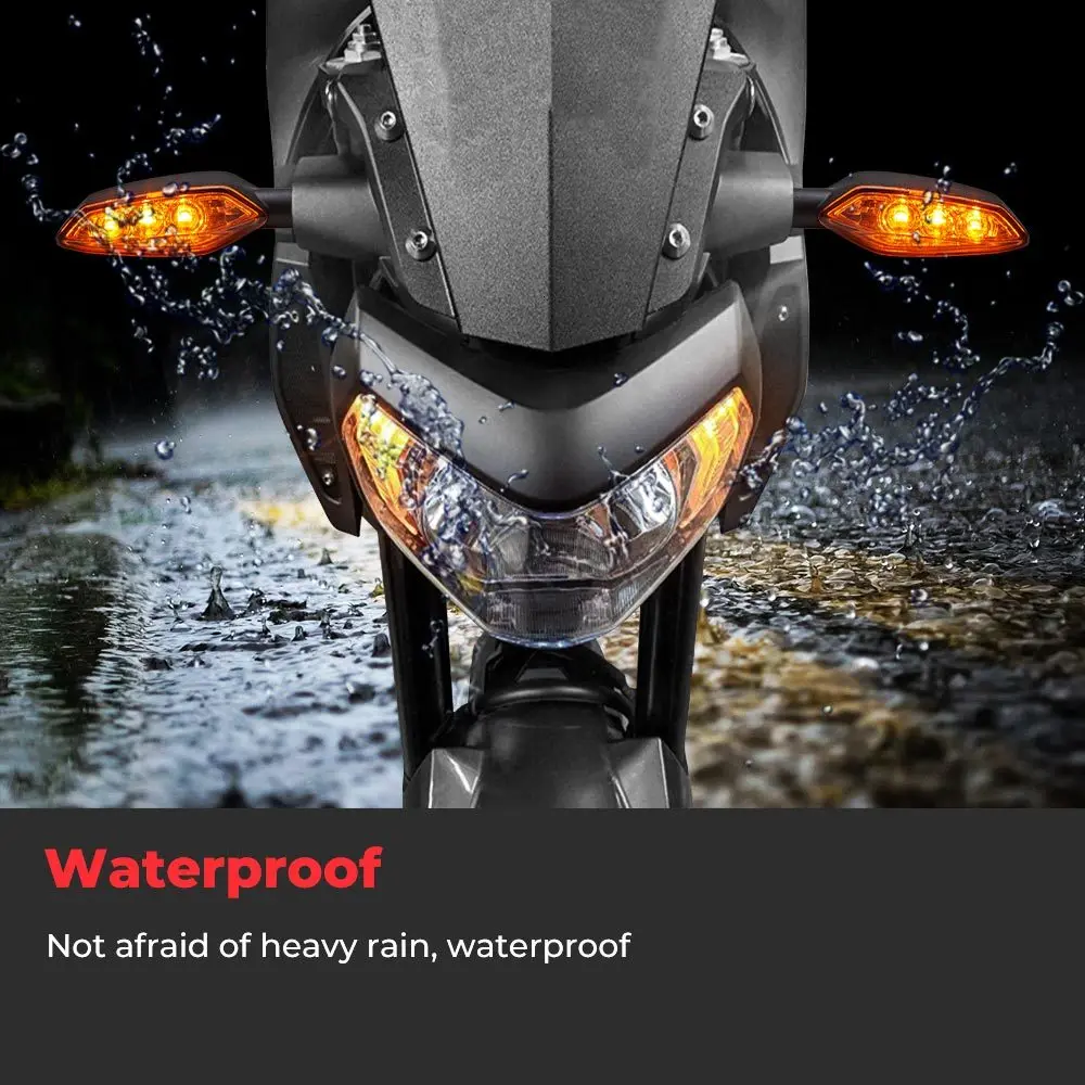 KEMiMOTO MT07 MT09 указатели поворота LED для YAMAHA MT 07 09 2014 - 2017 2018 2019 10 Tracer мотоцикл индикатор