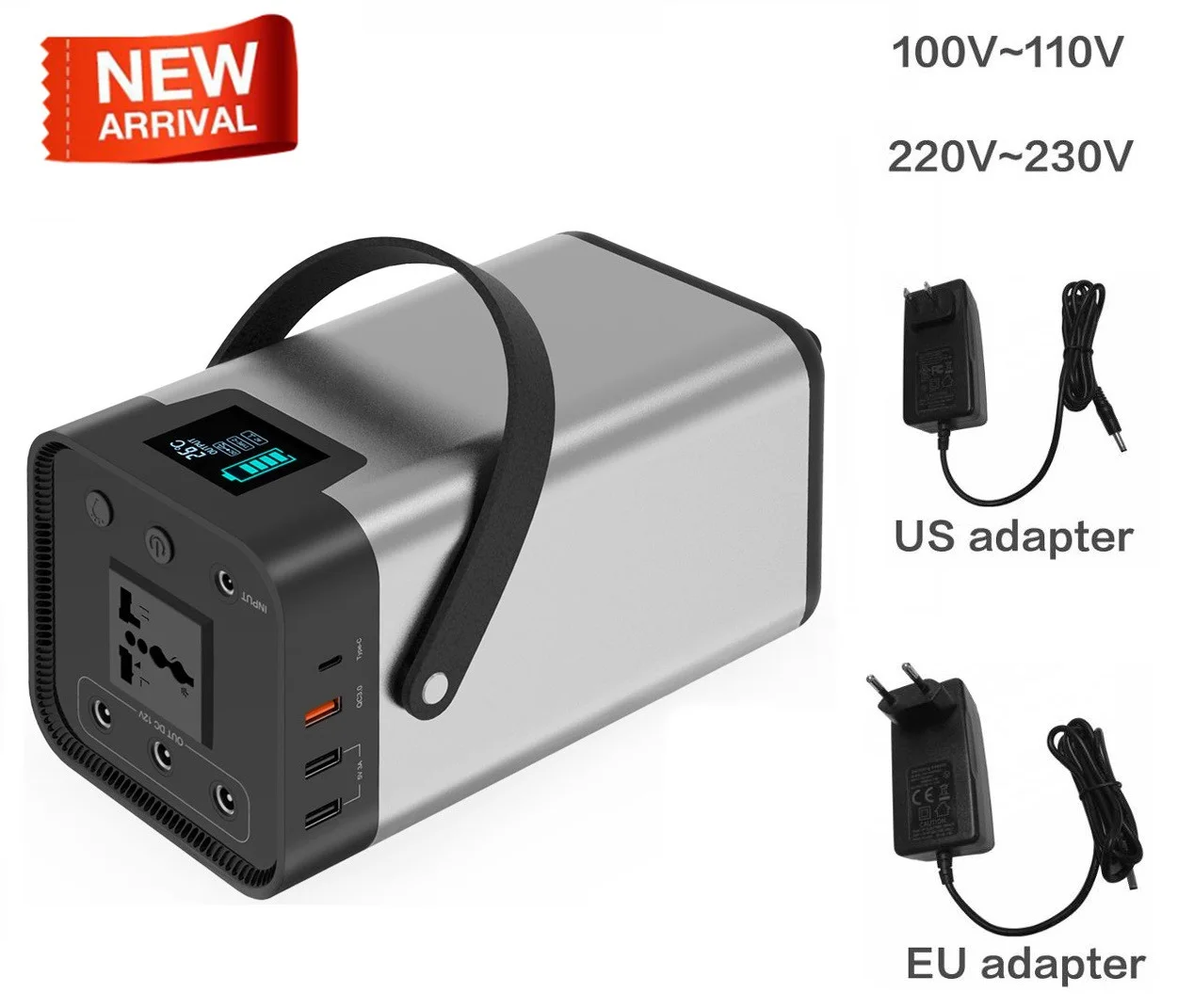 Внешний аккумулятор 54000 мАч внешняя батарея AC/DC/USB/Type C портативный генератор с