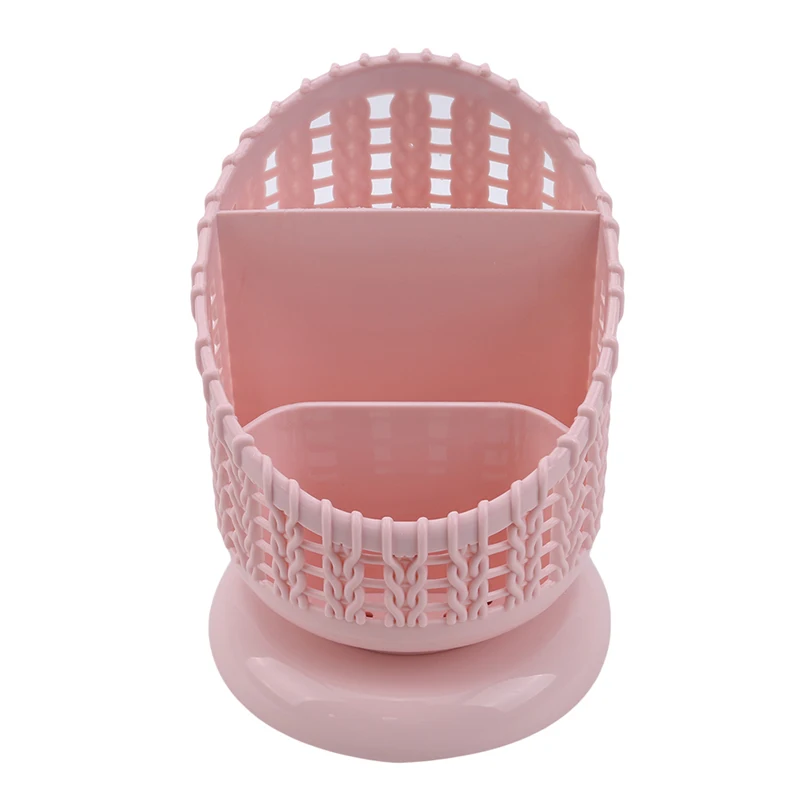 Creative Holder 3 Grid Desktop Organizer Pen Holder Makeup Storage Box School Office Accessories Stationery