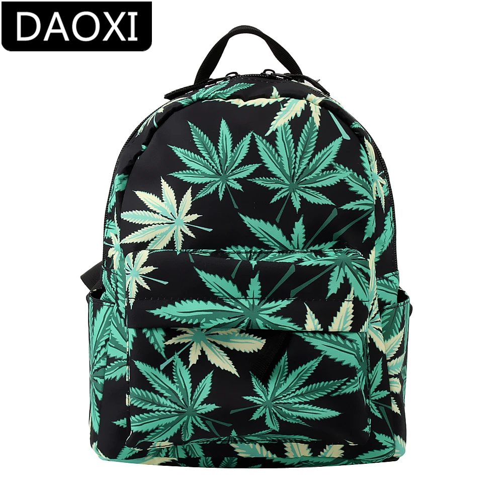 

DAOXI Leaves Mini Backpack for Girls Waterproof Teenager Small Travel Backpack Shoulder Bag Women Gift DXMNSB-7