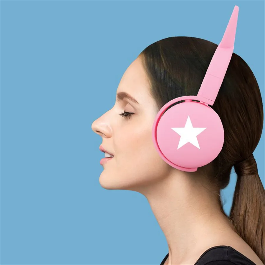 Kids Bluetooth 5 0 Headphones LED Light Cat Ears Headset Wireless Earphone HIFI Stereo Bass Headphone with Microphone For Kids