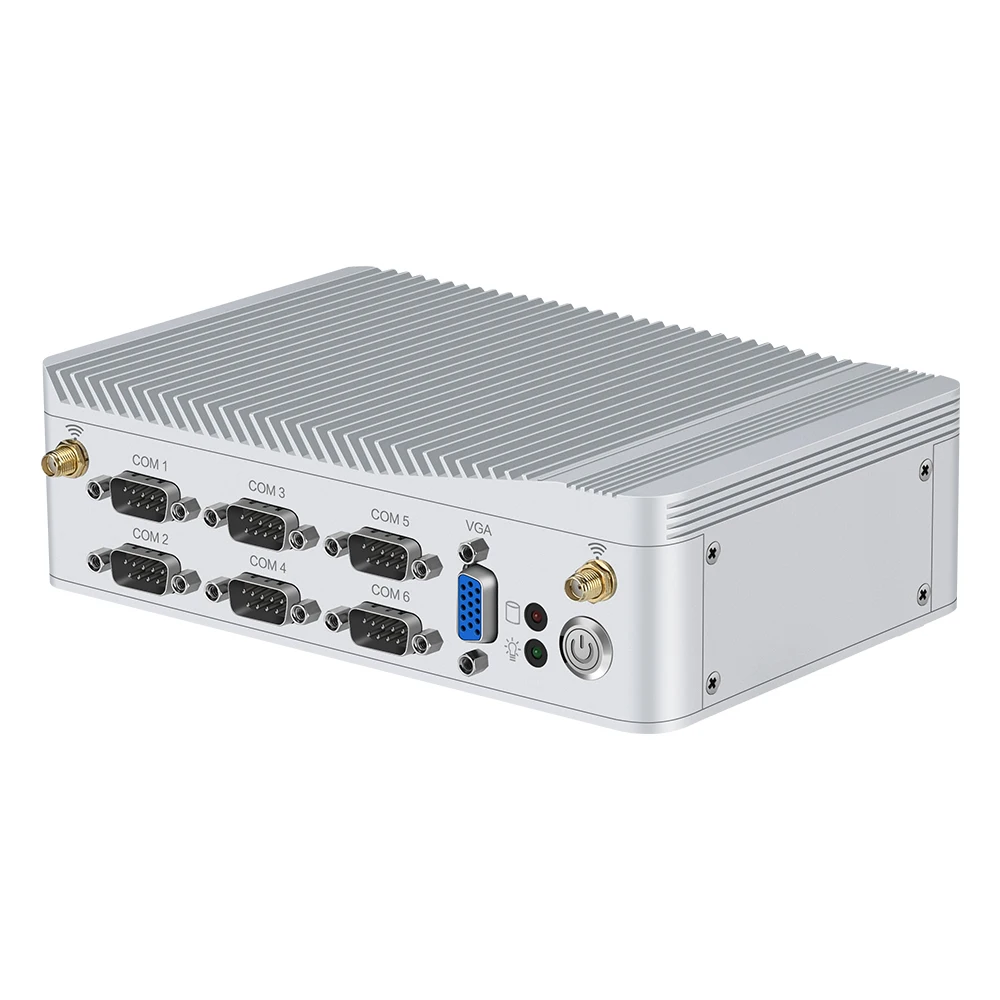 6* последовательный порт 2* lan, мини-ПК Celeron J1900 четырехъядерный Windows Linux HDMI WiFi 8* USB 3g/4G модуль промышленный рабочий стол компьютер