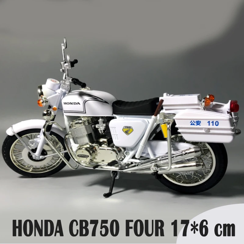 1:12 HONDA CB750 четыре полицейского мотоцикла патрульный автомобиль литый под
