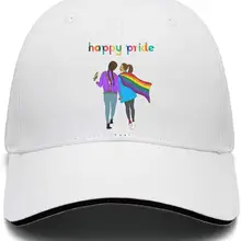 Gay Pride Радужный Флаг Мужская низкая клавиша Регулируемая сетка Папа хлопок бейсбольная Кепка шляпа