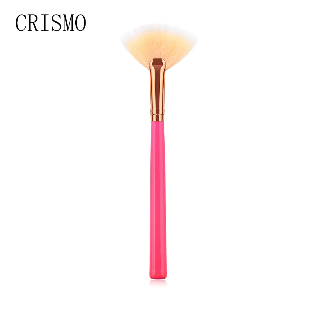 

CRISMO 1PC Soft Makeup Small Fan Brush Foundation Blush Blusher Powder Highlighter Brush Powder Brushes Cosmetic Brushes