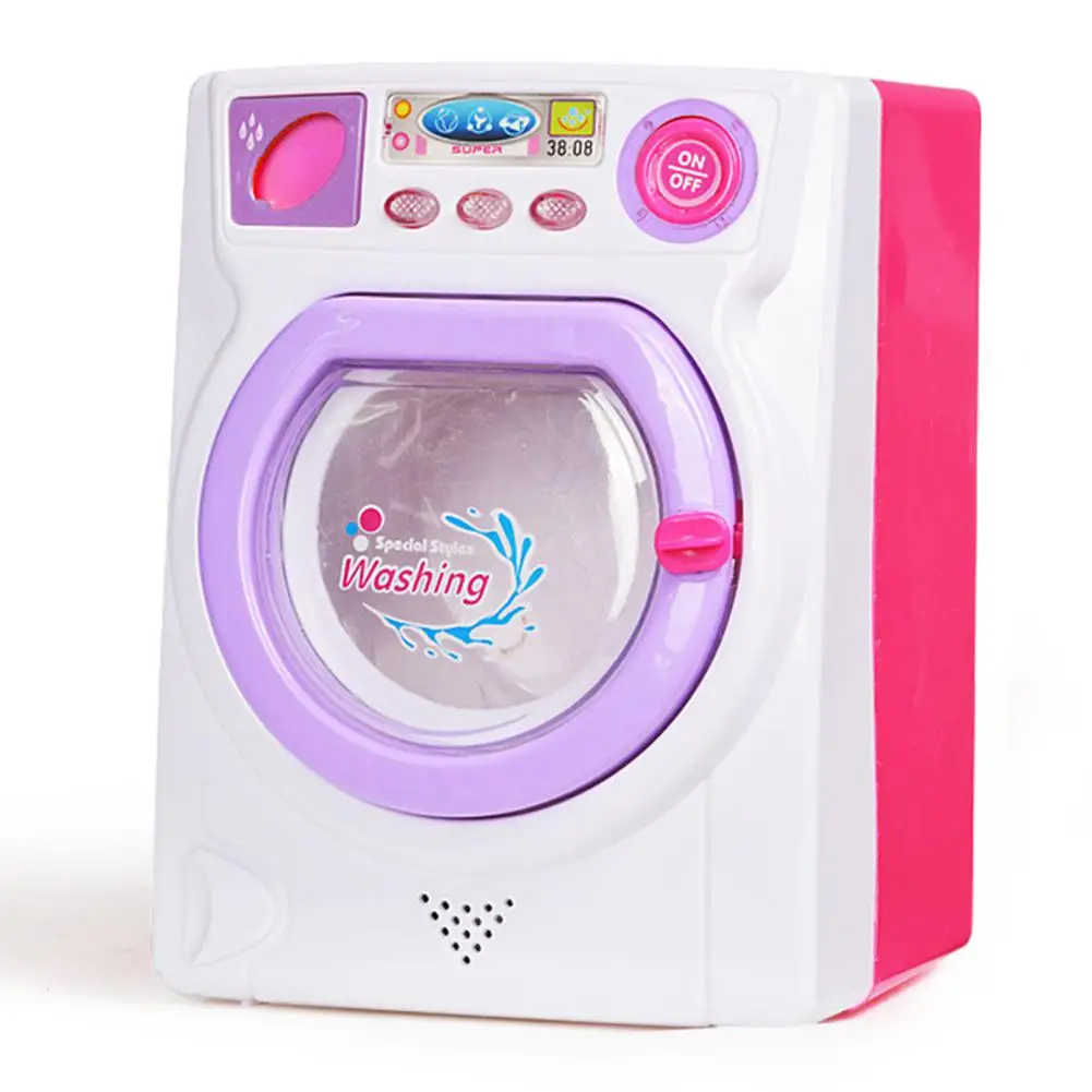  Children Play House Game Large Simulation Washing Machine Toy (Random Color) Children Play House To