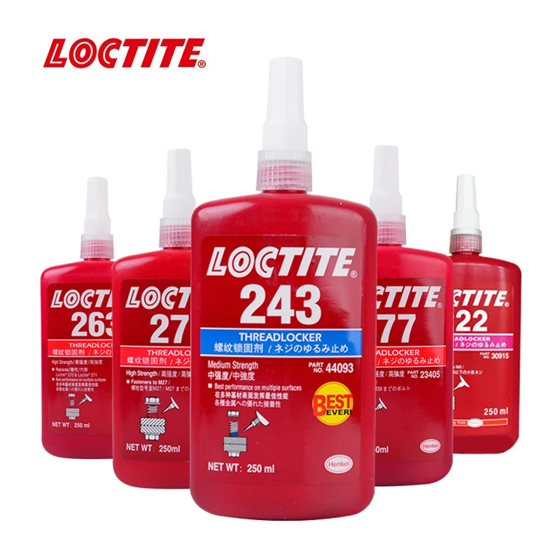 Винтовой Клей Loctite 250 мл анаэробный клей резьба блокировка уплотнение 222 242 243 262 271