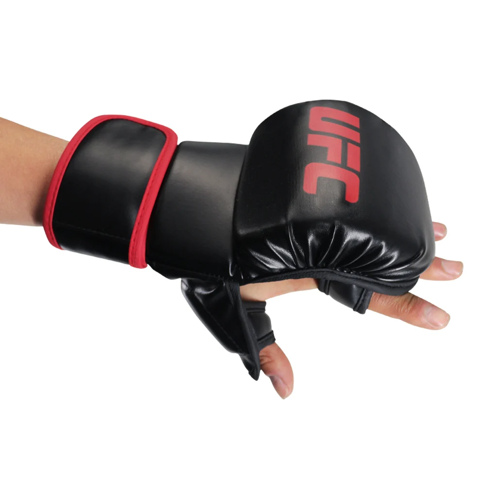 Men's Half-finger Boxing Gloves MMA Boxing Gloves Kick Boxing Karate Muay Thai Mixed Fighting Gloves Kick Boxing Training Gloves