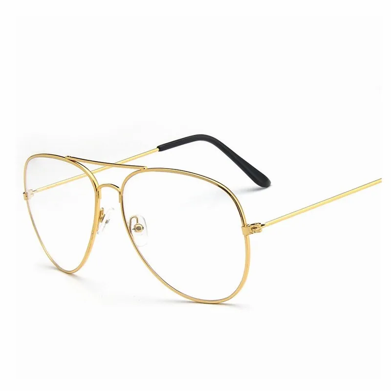 MYT_0197 пилот прозрачные очки в золотой оправе Винтажные Солнцезащитные очки женские мужские Оптические авиационные очки прозрачные очки