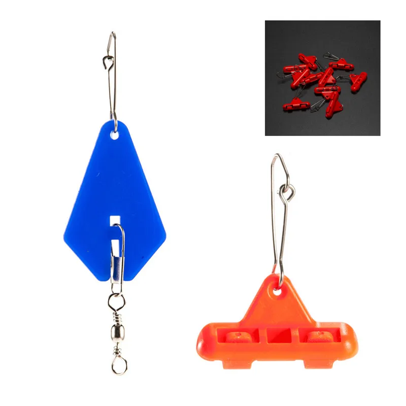 

10pcs Fishing Tackle Running Ledger Zip Slider Beads Swivels Zig Pulley Clip Line Rigs Professional Fishing Tackle Tool