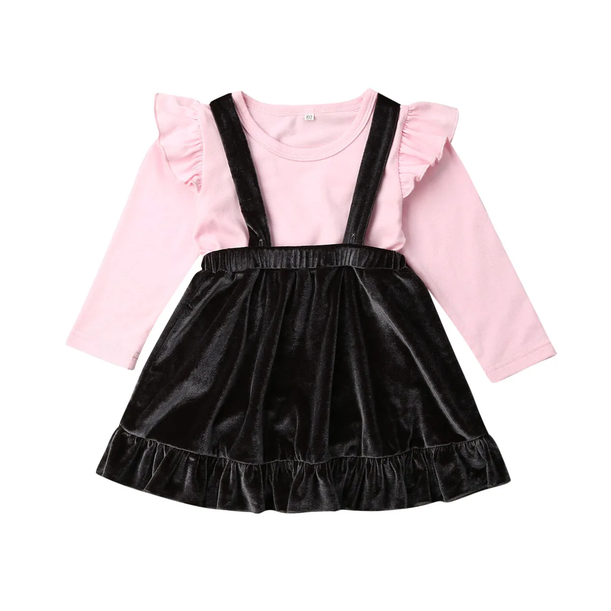 velvet skirt overalls