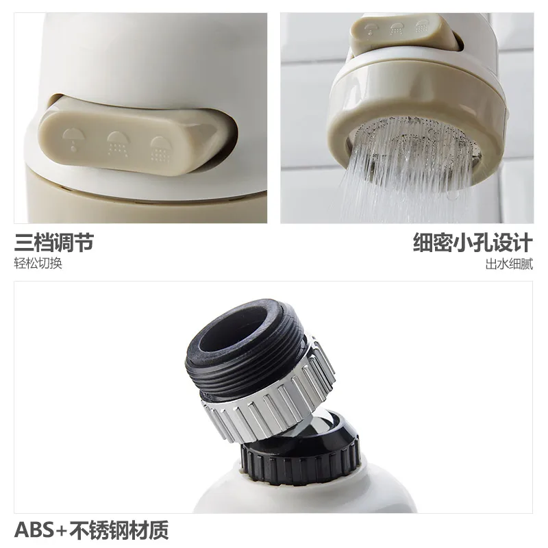 Kitchen Bathroom Accessories Rotate Faucet Extender Water Saving Tap Aerator Diffuser Faucet Filter Connector Home Kitchen Tools